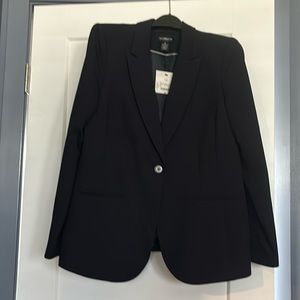 Navy suit coat.